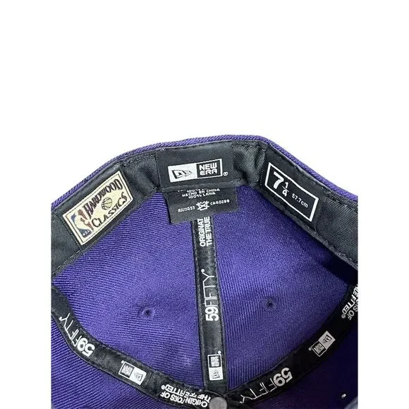 New Era Los Angeles Lakers 59Fifty Fitted Hat Purple Size 7 3/4 - Picture 6 of 6